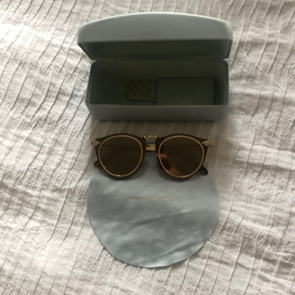 Karen Walker Superstar Harvest Gold Mirrored Sunglasses
